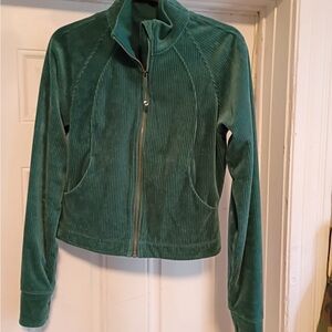 Lululemon Teal Green Corded Women's Jacket